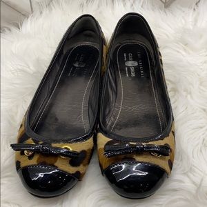 {THE ORIGINAL CAR SHOES} Leopard and Black flats